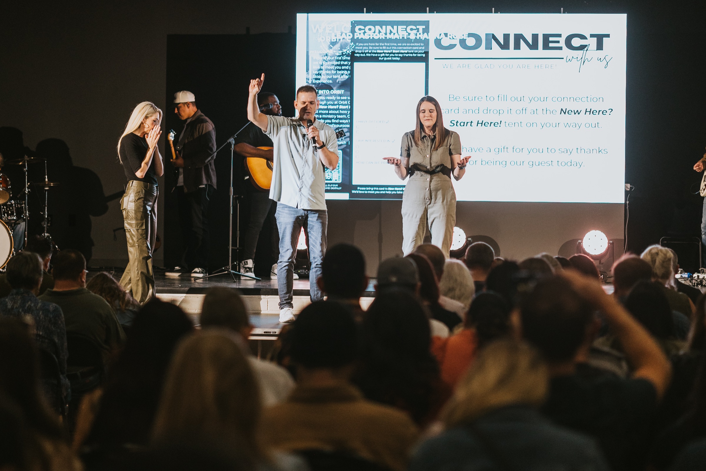 Orbit leaders serving and speaking together