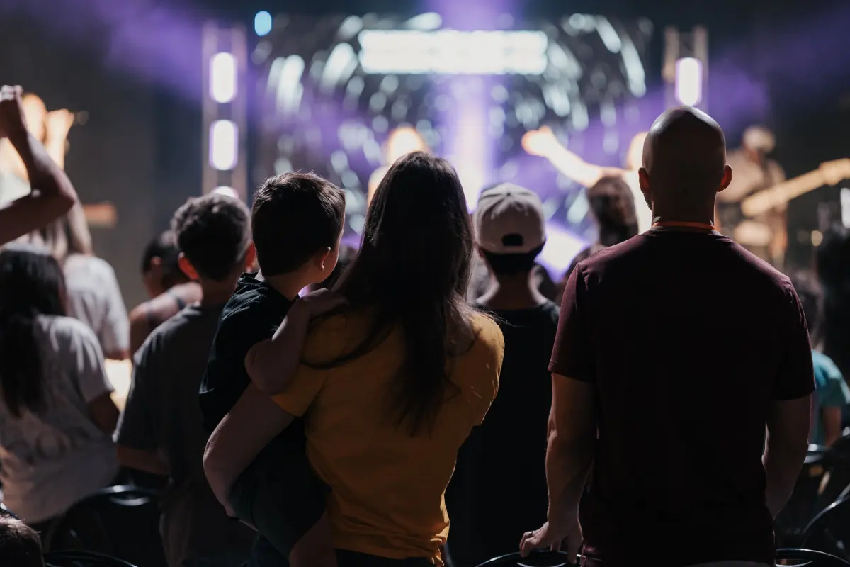 People worshiping together at Orbit Church